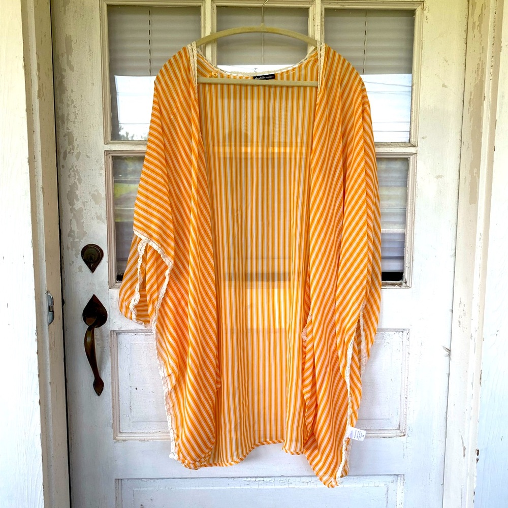 orange spring blouse cover
